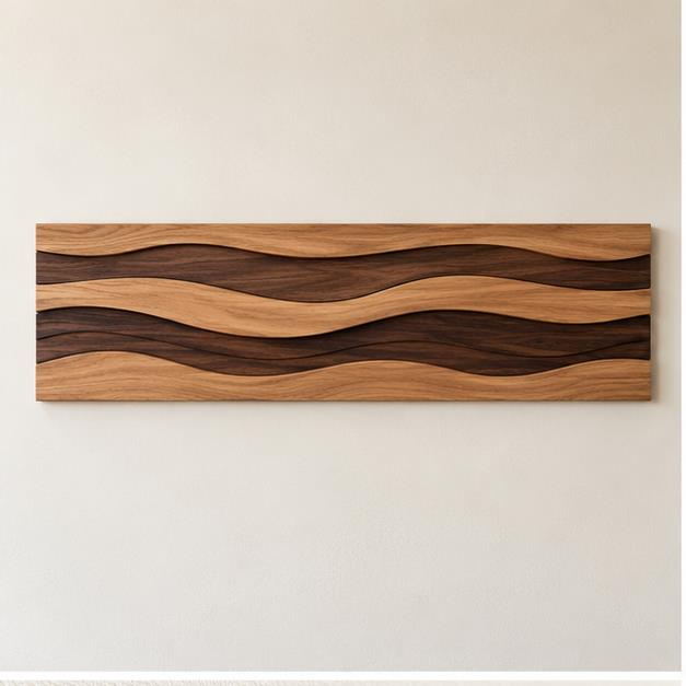Coda Horizon Wood Wall Relief